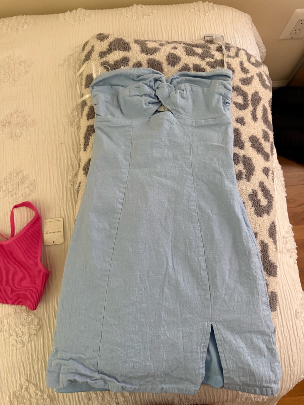 Light Blue Women's Mini Dress